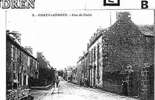 Ville de CHATELAUDREN Carte postale ancienne